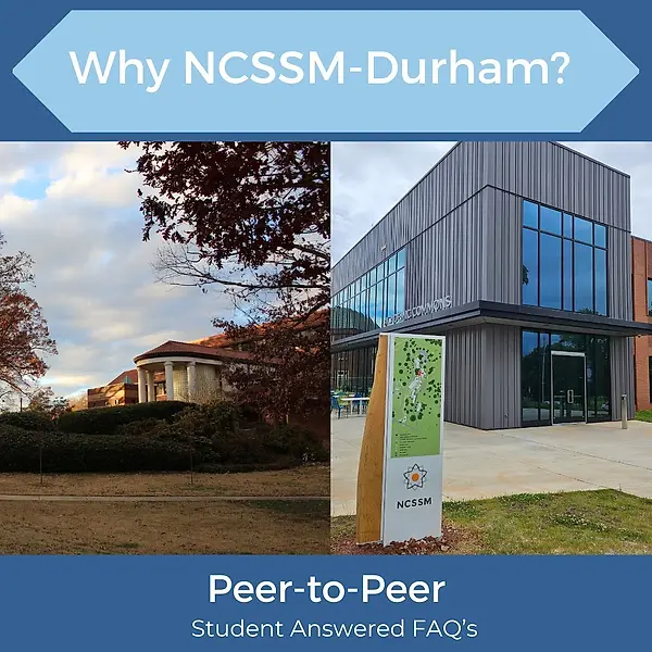 Peer to Peer Students Answer FAQs North Carolina School of Science